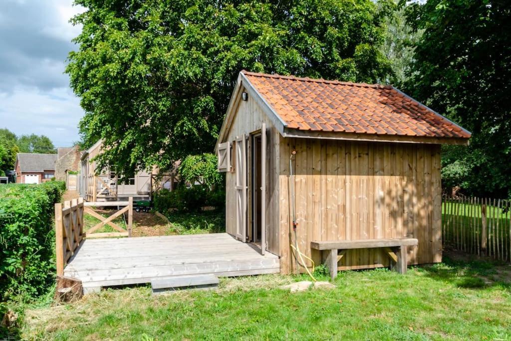 La Cabane Du Cerf Et Son Sauna Attre ภายนอก รูปภาพ